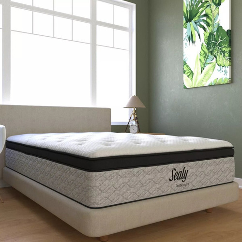 Colchón Matrimonial Memory Foam Posturepedic Confort Premium Color Blanco