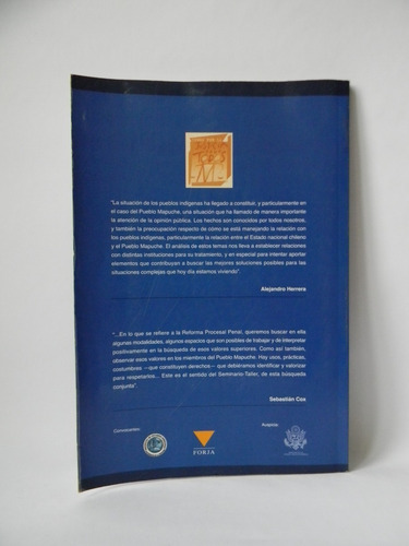 Derechos Reforma Justicia Y Pueblo Mapuche 2002 (Usado)