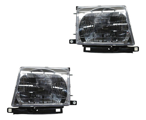 (2) Faros Delanteros C/base Tyc Tacoma Toyota 97-00