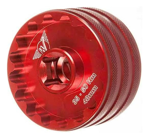 Ruedas Mfg Doble Cara Soporte Inferior Enchufe Rojo, 0.630x.