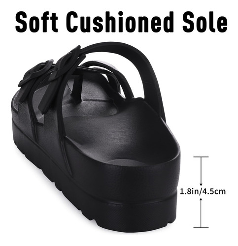 Sandalias De Plataforma Mujer Soporte Arco Suave Para Verano