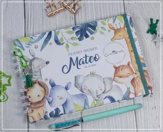 Baby Shower - Libro De Firmas - Album Bebe - Personalizado