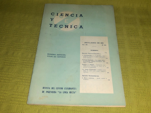 Ciencia Y Técnica / My-jun 1961  - Revista Centro Ingeniería