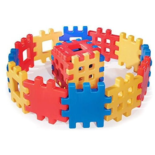 Juego De Bloques De Gofres Grandes - 18 Piezas, Azul / ...