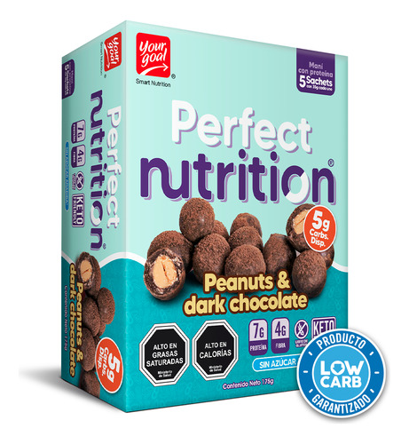 5 Perfect Nutrition Peanuts & Darks Chocolate