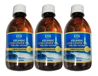 Aceite Lysi De Hígado De Bacalao Autentico Pack X3