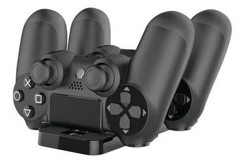 Imagen 2 de 6 de Base Cargador Joystick Ps4 Doble Play 4 Playstation 4 Envíos