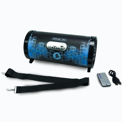 Caixa Som Bluetooth Portátil Radio Fm Usb Chip Sce Spk7 20w