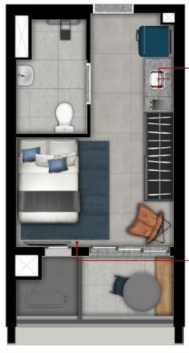 Imagem 14 de 17 de Studio Em Pinheiros,próximo Do Metro Sumare|lançamento A Venda|by You - 0000058 - 69673279