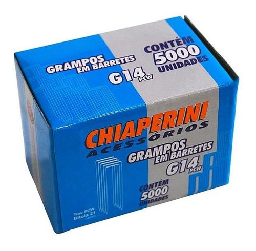 Grampo Em Barrete 12,9 X 14mm G-14pcw Chiaperini 5000un
