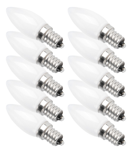 Bombillas Led Tipo Candelabro Mini E12 De 1,5 W, 10 Unidades