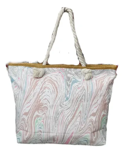 Bolso playero con lona clearance