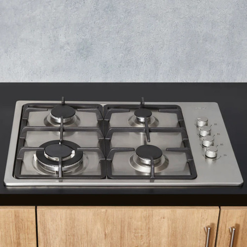 Encimera con alimentación a gas - FDV Design 4T GLP color gris - 4 hornallas