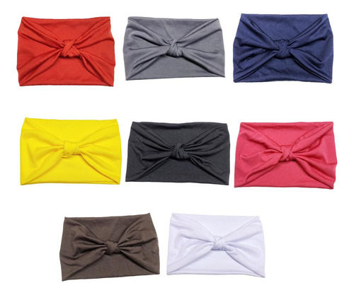 8pcs Mujeres Ejercicio Banda Para La Cabeza Diadema