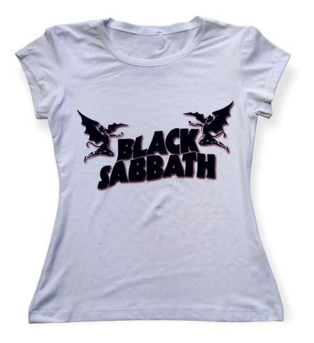 Camisetas Estampada Banda Black Sabbath