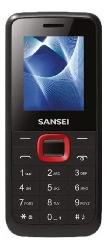 Sansei S191 Dual SIM 3 MB  negro y rojo 4 MB RAM