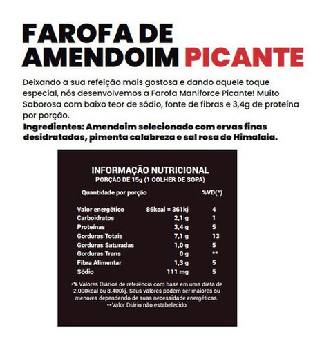 Imagem 5 de 7 de Kit 03 Farofa De Amendoim Low Carb Sabores - 250g