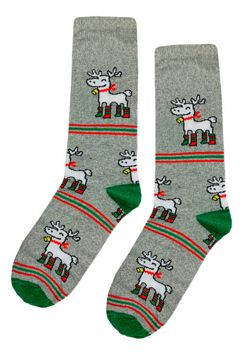 Calcetines Navideños Diseño De Renos Navidad