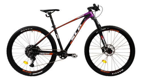 Bicicleta Mtb Slp 700 Pro 10v Shimano Cues Freno Hidráulico Color Negro - Naranja Tamaño Del Cuadro 19