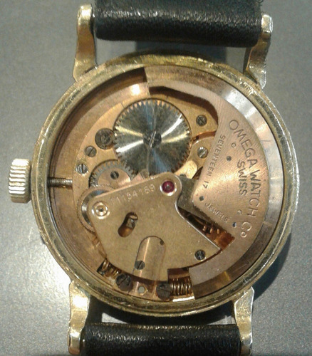 Reloj Omega Cuerda Manual Mecanico 32 Mm Plaque Oro