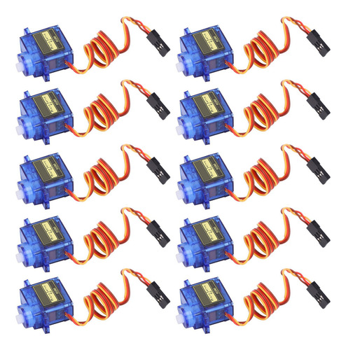 Micro Servomotor 10 Units Modelo De Avión De Ala Fija