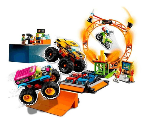 Lego City Arena De Espetáculo De Acrobacias 6029 - 668 Peças