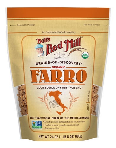 Bobs Red Mill Farro Organico En Grano 680g