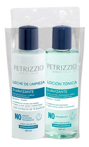 Set De Limpieza Leche + Loción Petrizzio