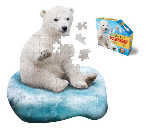 Madd Lil Polar Bear Rompecabezas De 100 Piezas Para Mayores 