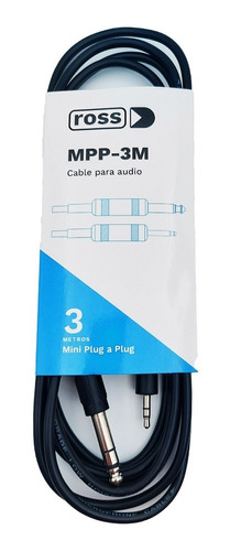 Cable Mini Plug 3.5mm A Plug 6.5mm Ross Mpp-3m - 3 Metros