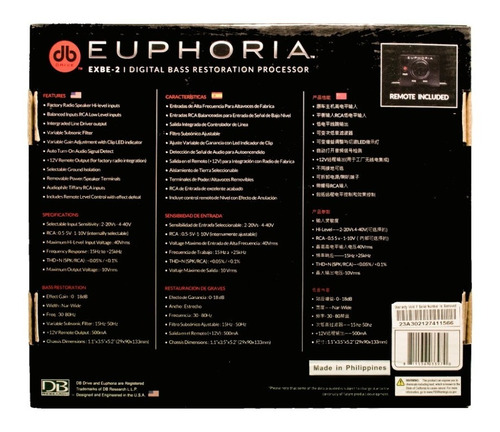 Epicentro Restaurador De Bajos Db Drive Euphoria Exbe-2