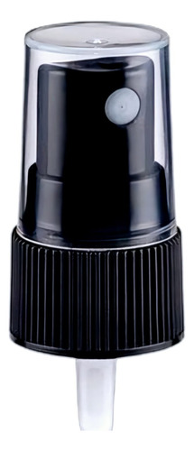 Botella Poli Negra 250ml Con Atomizador De Botón (10 Pza)