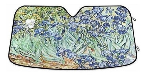 Parasol Para Parabrisas De Auto/ Iris De Van Gogh / 140x70cm