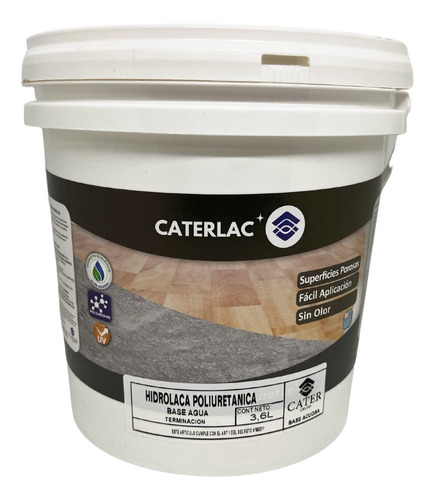 Hidrolaca Plastificante Poliuretanico  Al Agua Caterlac 3,6l