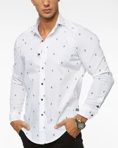 Comprar Camisa Siamo Fuori Slim Fit Hombre Cómoda Y Fina Manga Larga