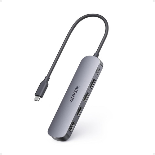 Hub Usb-c Anker (5 En 1), Hdmi 4k@30hz Con 100 W De Poten...