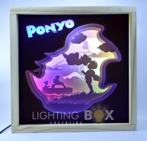 Ponyo Lámpara Lightbox Caja De Luz