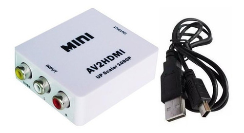 Imagen 1 de 6 de Conversor Rca A Hdmi Para Dvd Videocamara Sistemas Consolas