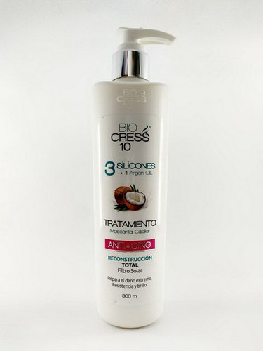 Bio Cress 10 Tto 3 Silicones + Aceite De Argan X 300 Ml