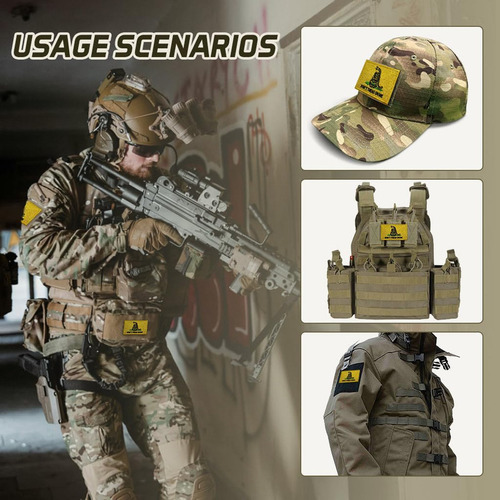 Magapro 2 Piezas Don't Tread On Me Parche Bordado Militar Pa