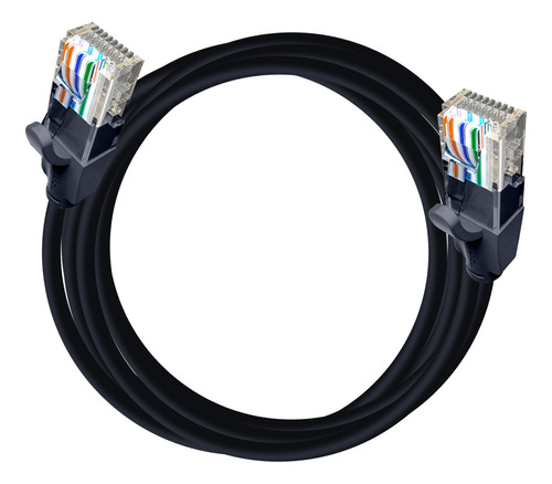 Cable Para Red Cat6 Vention Rj45 Ethernet Utp Negro 5m