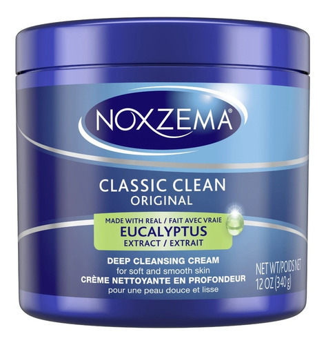 Imagen 1 de 8 de Limpiadora Profunda Noxzema Clasic Clean Eucalytus Suavidad