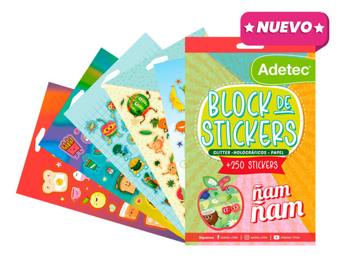 Block De Stickers Ñam Ñam  Más De 250 Stickers
