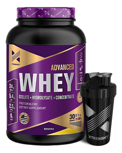 Proteína Advanced Whey Xtrenght® 2lbs. + Shaker 600cm3