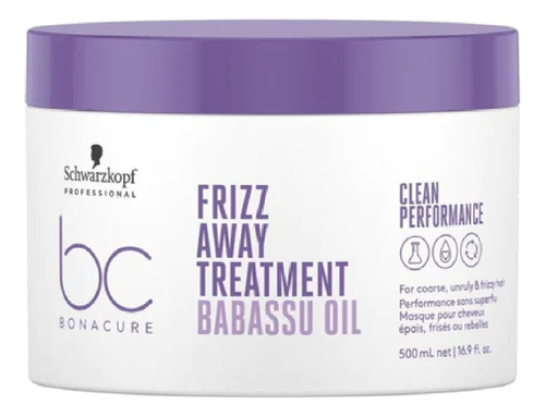 Tratamiento Frizz Away Babassu Oil 500ml Schwarzkopf Bc Liso