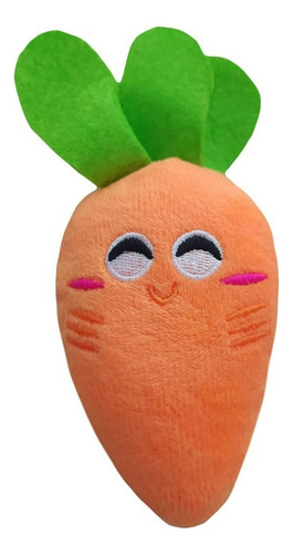 Pimenta Pelúcia Brinquedo De Cachorro Cães Pet Com Apito Cor Colorido Desenho Cenoura