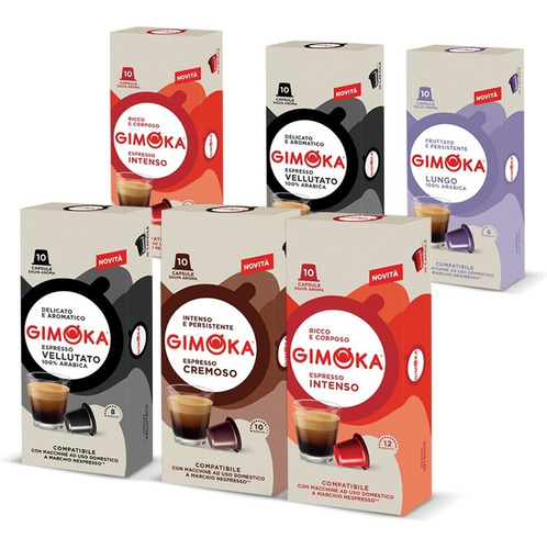 60 Cápsulas Nespresso Compat. Gimoka - 2 Packs Envío Gratis!