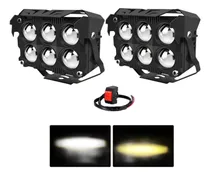 Comprar Faros Led Doble Color 6x6 Lupas 45000lm 2pcs
