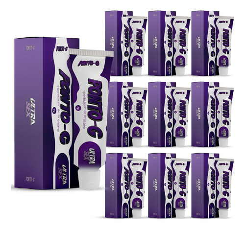 Kit Gel Ponto G 10un Estimulante Facilita Orgasmos Sabor Neutro