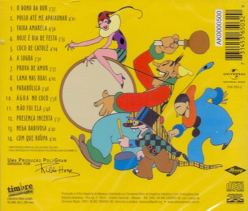 Cd Zeca Pagodinho - Hoje É Dia De Festa